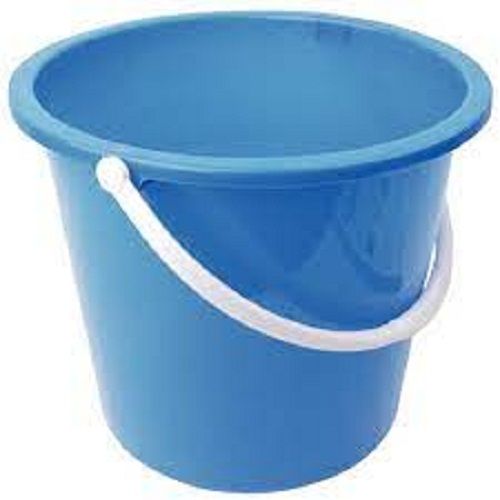 Highly Strong And Long Lasting Colour Sky Blue Plain Plastic Bucket