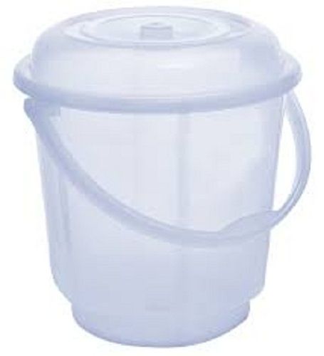 Highly Strong And Long Lasting Colour White Plain Plastic Bucket
