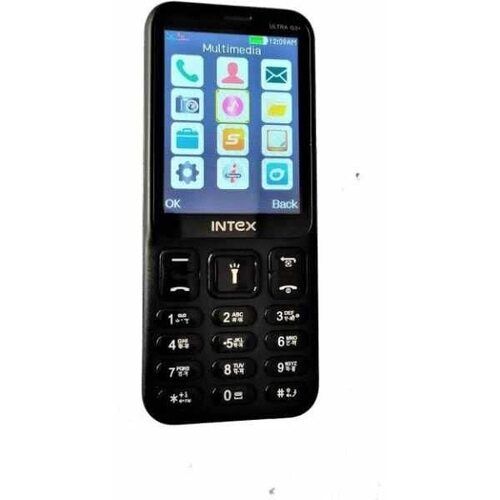 Battery-Powered Branded Intex Ultra G3+ Keypad Mobile Phone with 2.8 Inches Screen