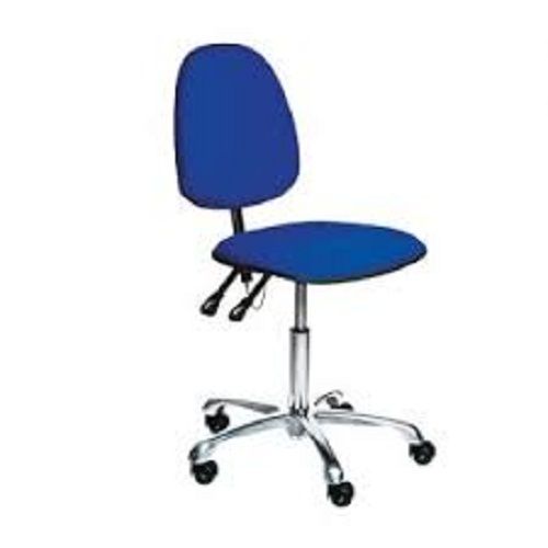 Lightweight Comfortable And Lonf Lasting Blue Color Silver Stand Esd Chair Design: One Piece