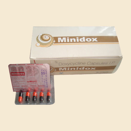 Minidox 100mg Health Supplements Tablets, 10x10 Tablets