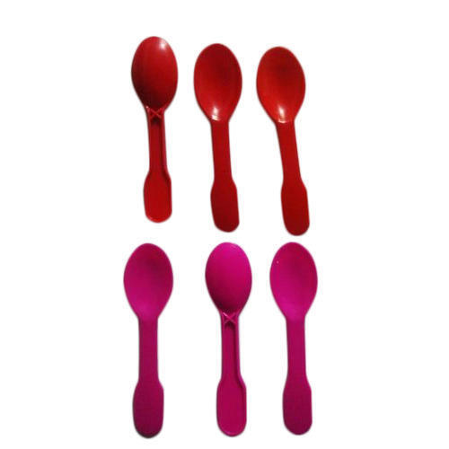 Plain Plastic Ice Creams Spoons With Anti Crack Properties