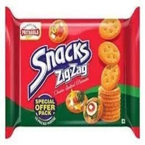 Priyagold Round Shaped Snacks Zig-Zag Classic Salted Biscuits Fat Content (%): 0.2 Grams (G)