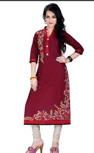 Indian Red And White Salwar Printed Machine Wash With Perfect Shine Cotton Suits For Ladies 