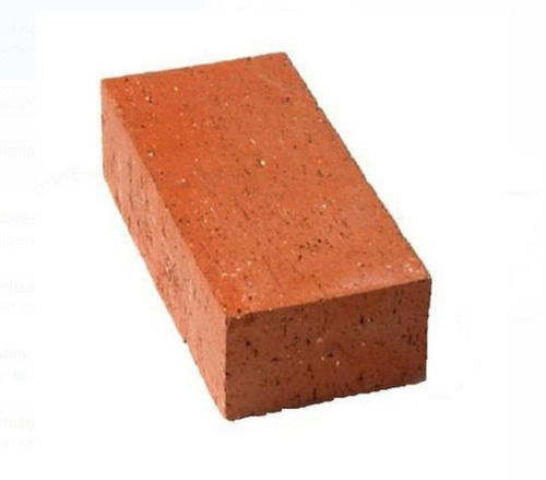 Rectangle Strong And Durable Fire-Resistant Rectangular Red Clay Brick, 12X7X4 Inch Size