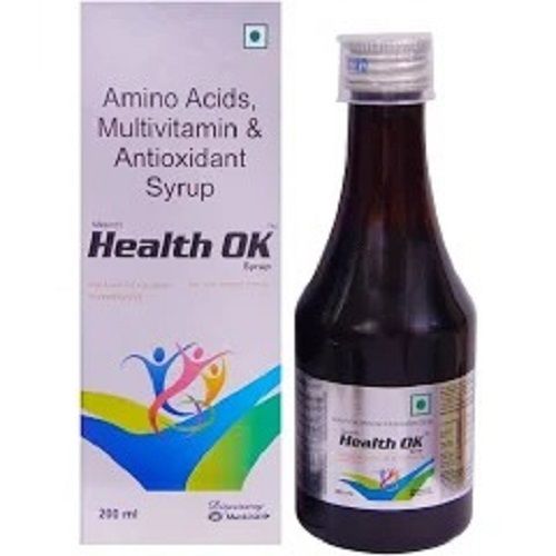 Health Ok Amino Acids, Multivitamins And Antioxidant Syrup, Net Vol. 200Ml General Medicines