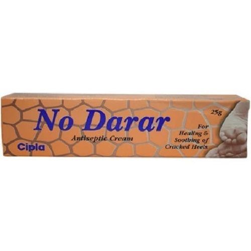 Cipla No Darar Antiseptic Cream For Healing And Soothing Of Cracked Heels, Net Weight 25gm