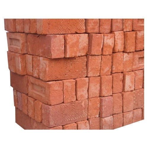 Highly Durable Rectangular Red Clay Bricks For Use In Construction Purpose Dimension(L*W*H): 6 Inch (In)