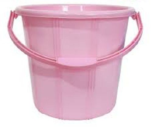 Highly Strong And Long Lasting Colour Baby Pink Plain Plastic Bucket