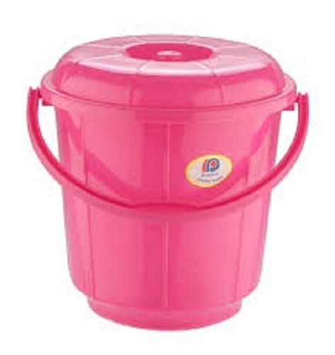 Highly Strong And Long Lasting Colour Pink Plain Plastic Bucket
