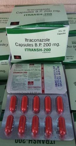 Itraconazole Capsules 200 Mg, 10X10 Tablets In A Pack Capsule Shape: Oval