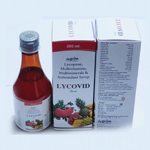 Lycovid Lycopene, Multivitamins, Multiminerals And Antioxidant Syrup, Net Vol. 200Ml General Medicines