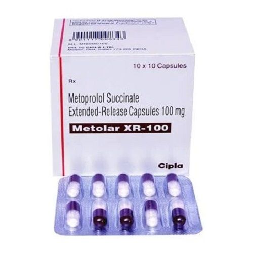 Metolar Xr-100 Metoprolol Succinate Extended-Release Capsules 100 Mg, 10x10 Blister Pack