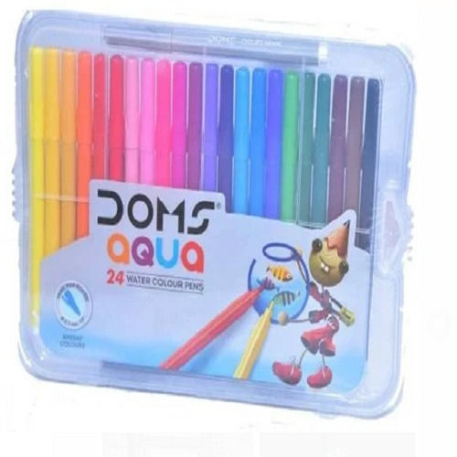 DOMS Aqua Watercolor Soft Tip Sketch Pens  Pack of 24 Shades   Topperskit