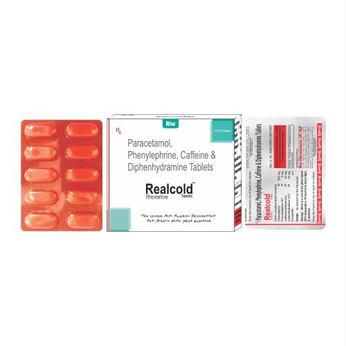 Paracetamol, Phenylephrine, Caffeine And Diphenhydramine Tablets, 10x10 Tablets Blister Pack
