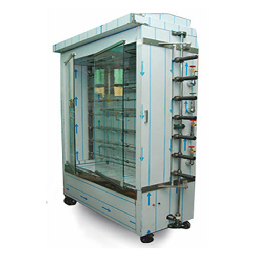 Stainless Steel Semi Automatic Chicken Grill Machine Used In Hotel And Restaurant