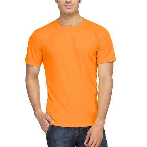Skin Friendly Casual Wear Round Neck Plain T Shirt For Mens