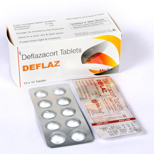 Deflaz 6 Mg Tablet - 10x10 Tablets | Treats Inflammation, Reduces Allergic Reactions, Supports Organ Transplant Patients