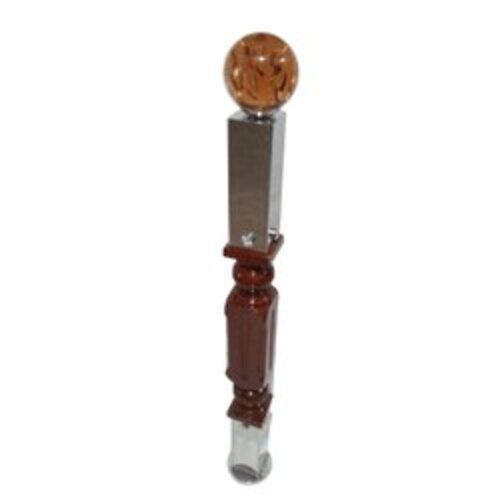 Durable And Long-Lasting Stainless Steel And Wooden Pillar, 4 Feet Height