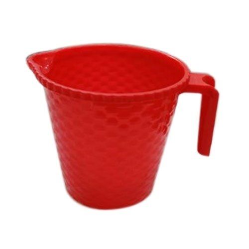 Lightweight And Leak Proof Red Colour Strong Plastic Mug For Bathroom