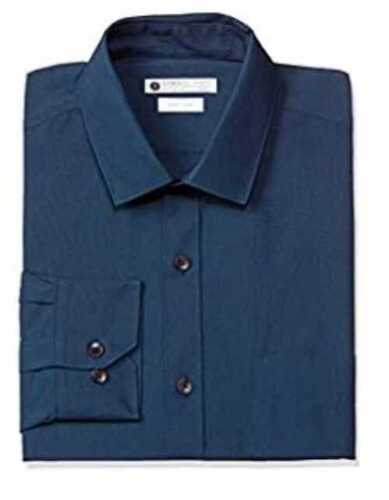 Mens Casual Wear Regular Fit Full Sleeves Blue Cotton Plain Dyed Shirt Age Group: Adults