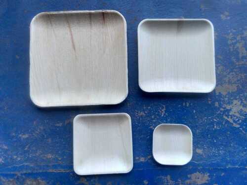 Plain White Color Areca Plates With High Heat Bearing Capacity For Party Supply