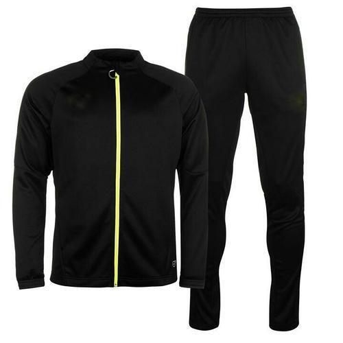 Black And Green Tracksuit For Men, Sports And Casual Wear, Skin Friendly, Full Sleeves