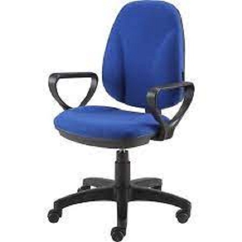Handmade Durable And Strong Comfortable To Sit Adjustable Blue And Black Color Office Chairs