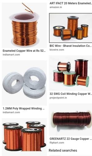 Enameled Insulated Pure Copper Winding Wire For Electrical Equipment Size: Vary