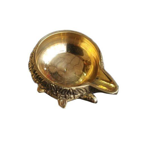 Golden Handcrafted Decorative Tortoise Brass Diya