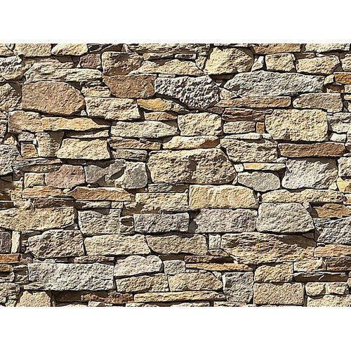 Long Lasting And Water Resistance Grey Color Natural Marble Stone Wall Brick Size: 6-8 Mm