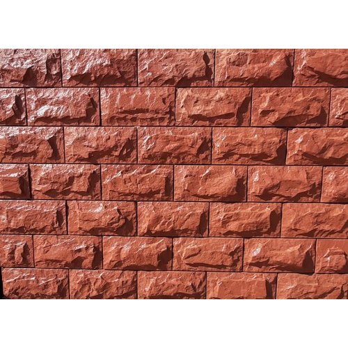 रेड रॉक फेसिंग वॉल स्टोन क्लैडिंग सभी प्राकृतिक टिकाऊ और मौसम प्रतिरोधी सामग्री से बनी ठोस सतह