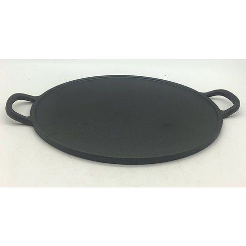 Color Coated Black Cast Iron Tawa For Kitchen Of Size 12 Inches