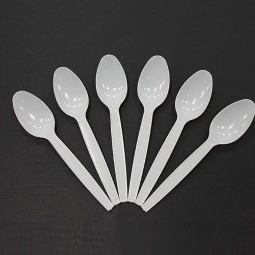 White Plastic Milky Spoon Is A Plastic Spoon That Can Be Used To Eat Cereals, Soup, Or Anything Else