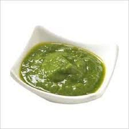 100% Fresh And Natural No Artificial Color Perfect Smoothness Green Chilli Paste 