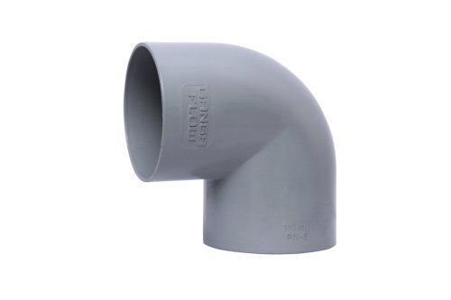 Grey 90 T0 160 Mm Pn-6 Polyvinyl Chloride (Pvc) Pipe Elbow For Plumbing