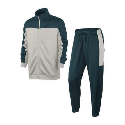 Black And Grey Tracksuit For Men, Sports And Casual Wear, Skin Friendly, Full Sleeves