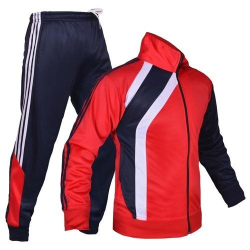 Black And Red Tracksuit For Men, Casual Wear, Skin Friendly