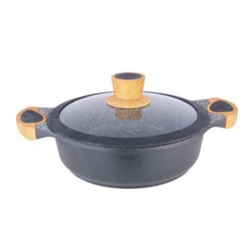 Black Induction Pot For Home Hotels Restaurant Use Capacity 3 L Cast Iron Pot