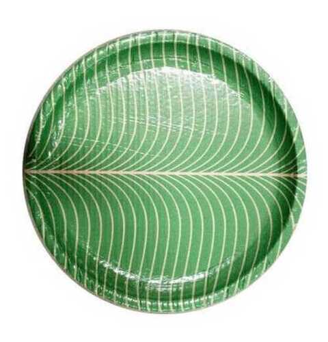 पर्यावरण के अनुकूल और डिस्पोजेबल 12 इंच व्यास वाले गोल आकार के मुद्रित पेपर प्लेट्स