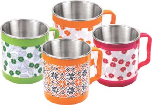 Highly Durable Light Weight Strong Grip Dot Print Ceramic Tea Cup