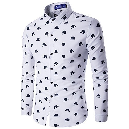 Men's Printed Casual Shirt - 100% Cotton, Full Sleeves, Breathable & Quick Dry | Stylish Prints for Summer Comfort
