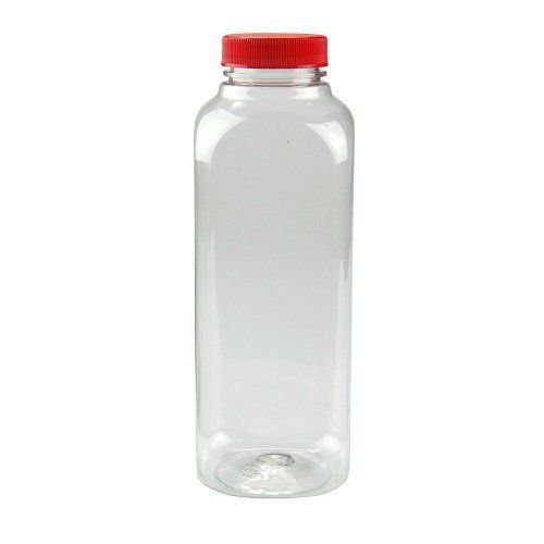 Transparent Plastic Round Shape Juice Bottles 