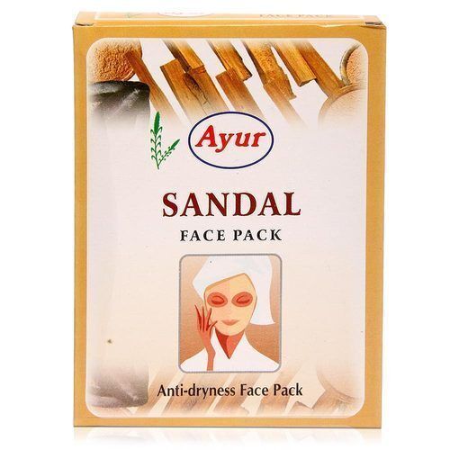 Waterproof Natural And Herbal Sandal Anti Dryness Ayur Face Pack