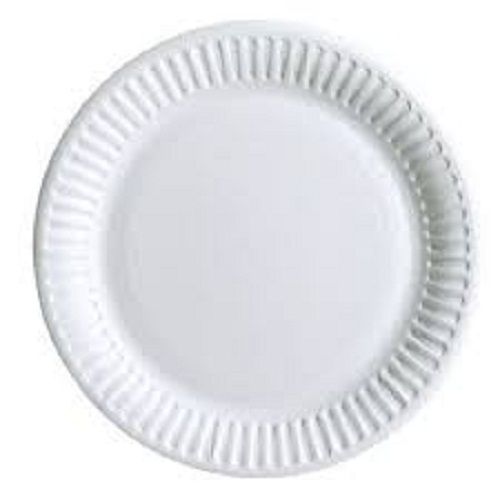 Strong And Eco Friendly Around Disposable White Paper Plate For Events