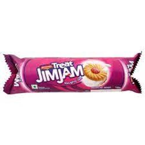  Fruits Flavors Jim Jam Cream Biscuit 100g 