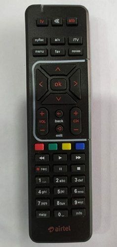 Remote Black Colour Hd Quality Set Top Box Dish Tv With 12 Meter Distance Range