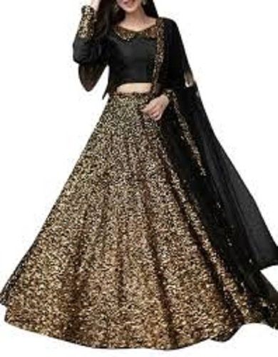 Black and Gold Lehenga Choli for Women Sequins Work Indian Wedding Outfits  New Designer Party Wear Reception Festival Wear Lengha Choli - Etsy Israel