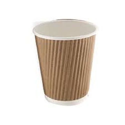 Brown Color Disposable Small Size Paper Cups For Tea, Coffee And Function