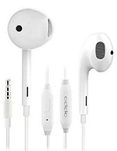 Crack Resistance And Lightweight Good Sound Quality White Color Mobile Earphone